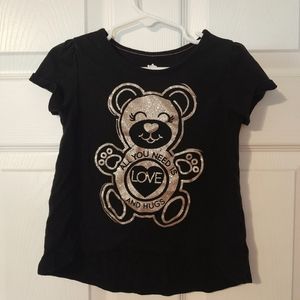 Toddler girls (4t) black Garanimals shirt